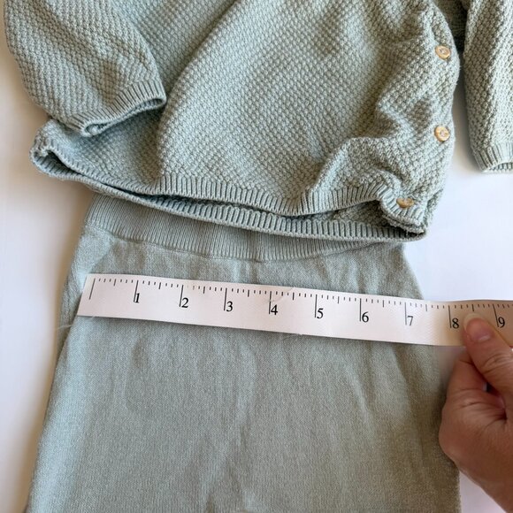 Matching Sage Green Knit Sweater and Pant - Picture 5 of 13